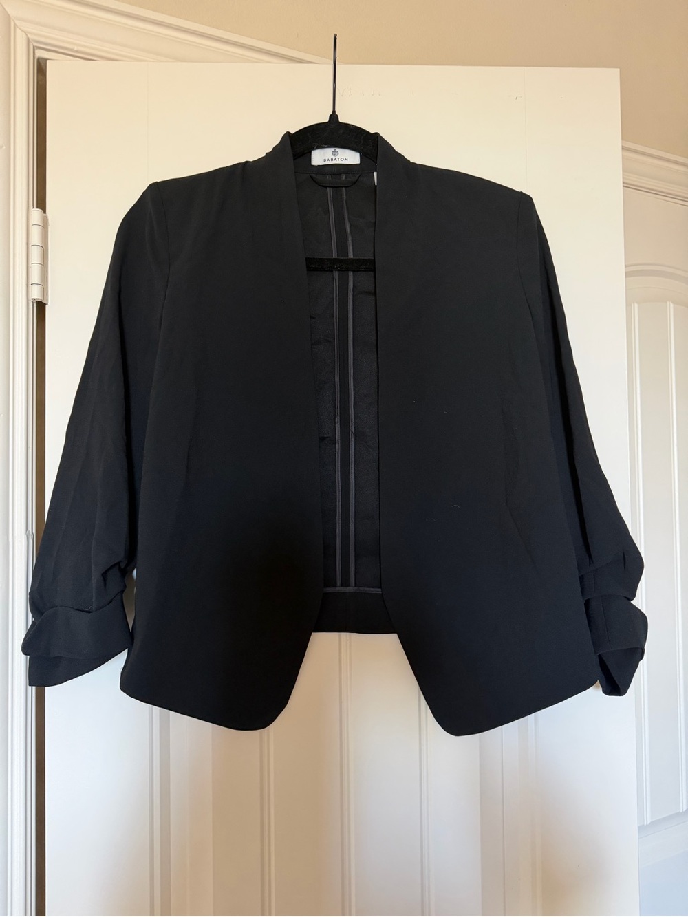 Aritzia Black Open-Front Women's Blazer Jacket